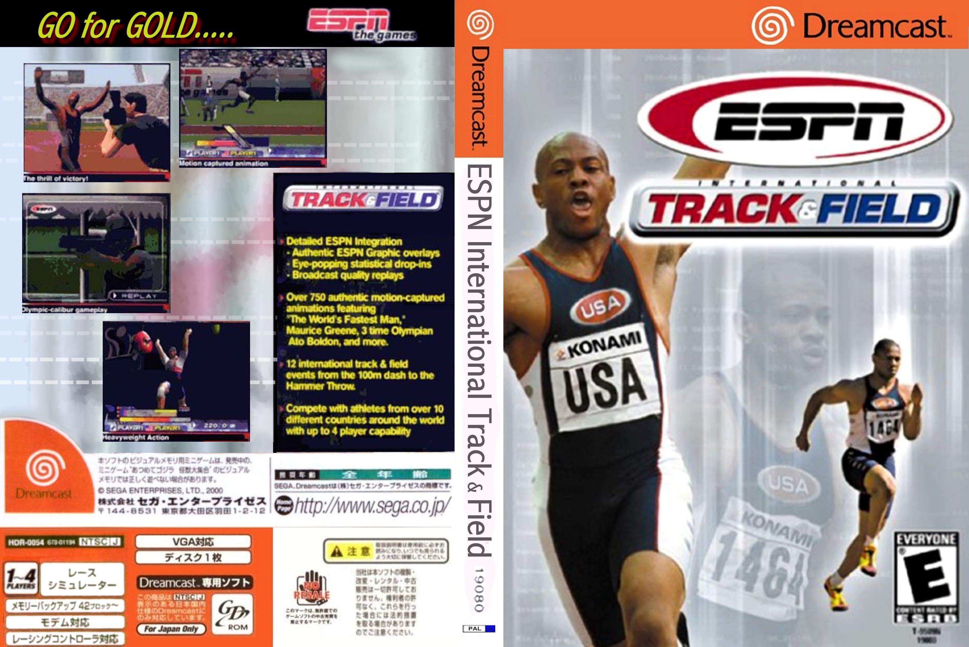 Jeu International Track & Field Sur Sega Dreamcast, Version PAL, Neuf